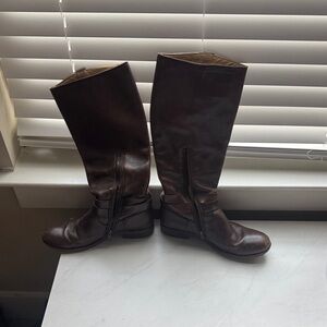 Frye Dark Brown Over the Knee Boots